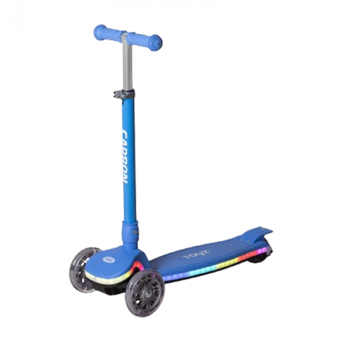 Trotineta cu 3 roti si lumini, pentru copii, Toyz Carbon, 04061, Albastru [1]