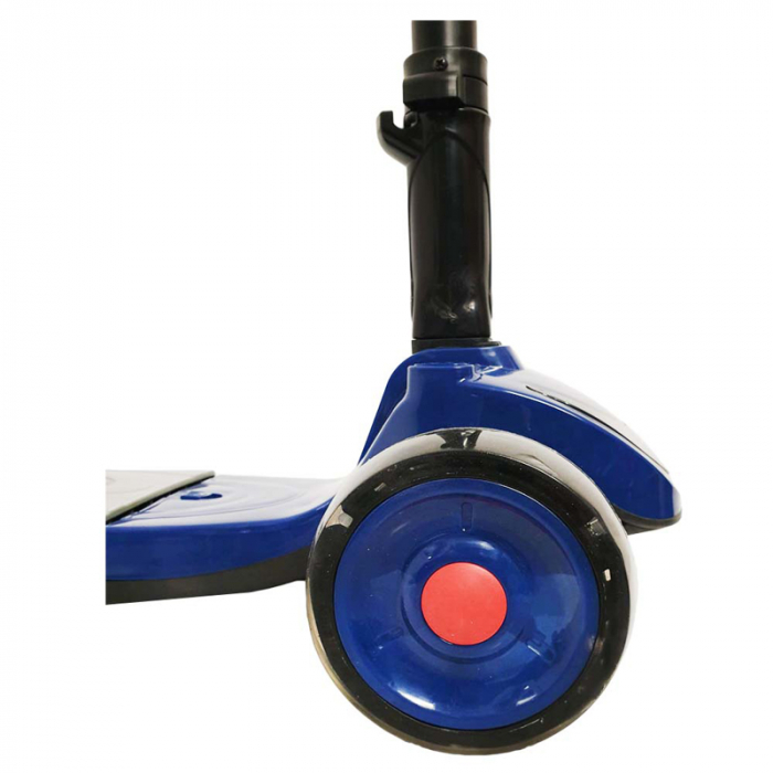 Trotineta transformabila cu lumini si sunet 2 in 1 RCO Scooter PC 77-B, Albastru [3]
