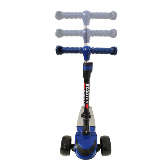 Trotineta transformabila cu lumini si sunet 2 in 1 RCO Scooter PC 77-B, Albastru [2]