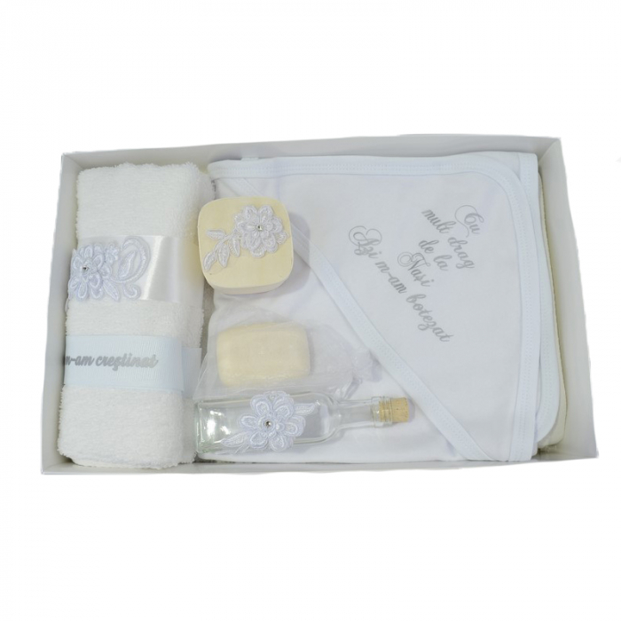 Trusou pentru botez 7 piese Mini Bimbi TR125, Alb [2]