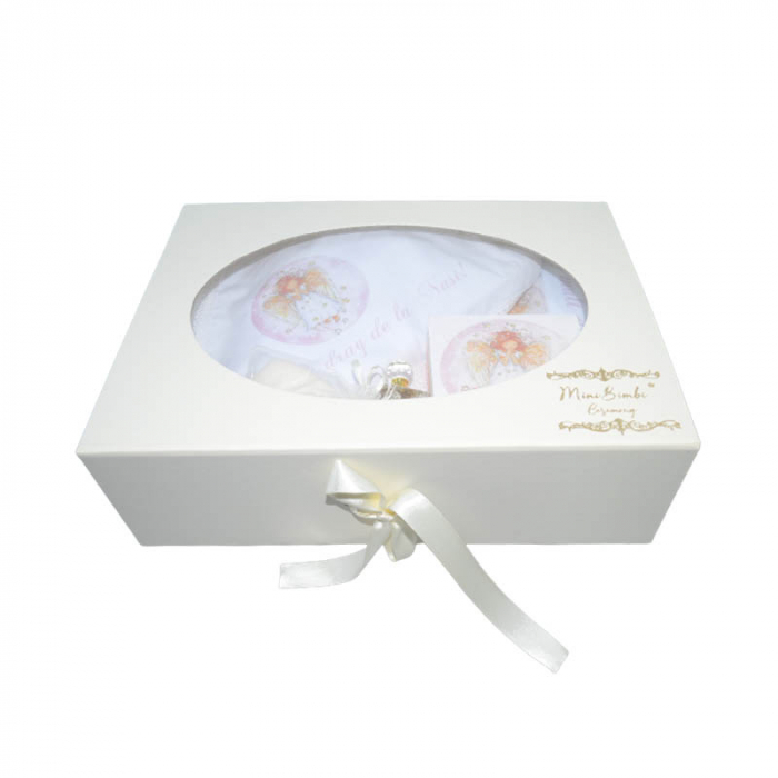 Trusou pentru botez 8 piese Mini Bimbi TMB-B-19, Alb [3]
