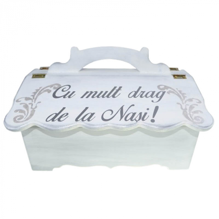 Set complet 8 piese trusou elegant pentru botez Mini Bimbi T080323-A, Argintiu [5]