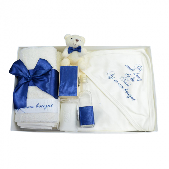 Trusou pentru botez 7 piese Mini Bimbi TBMB-15, Crem [2]