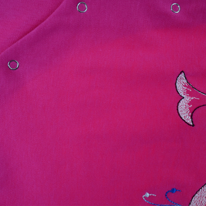 Salopeta cu maneca lunga pentru fete Pifou Model 16 M16-5142-68, Fucsia [3]