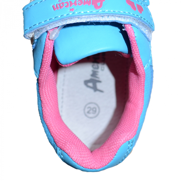 Pantofi sport pentru fete American Club CA51-03847-29, Albastru [4]