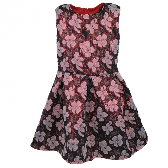 Set 2 piese rochie si bolero pentru fete Tylkomet TLY-6, Visiniu [4]