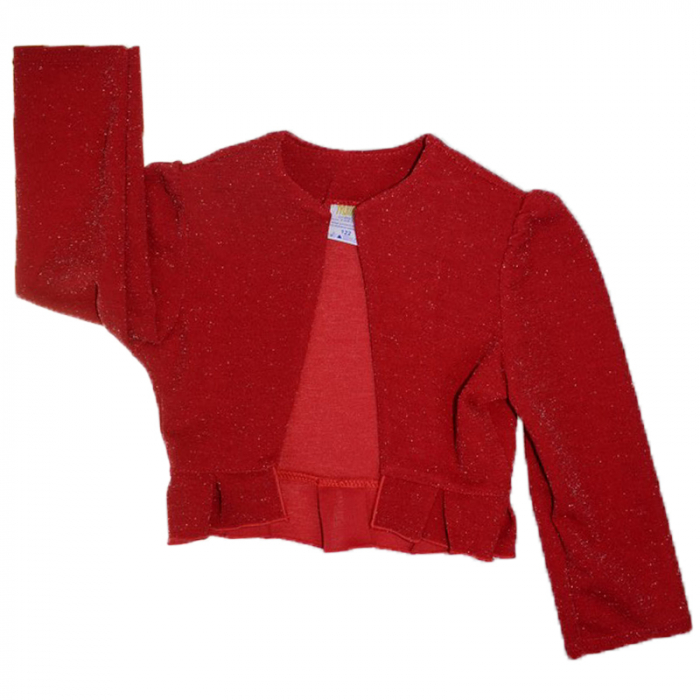 Set 2 piese rochie si bolero pentru fete Tylkomet TLY-6, Visiniu [5]