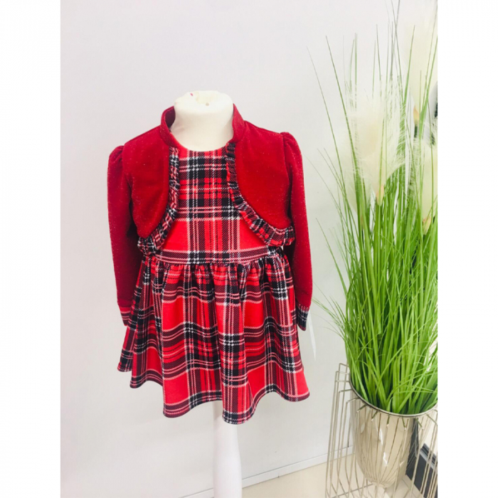 Set 2 piese rochie si bolero pentru fete Tylkomet TLY-9, Rosu [5]