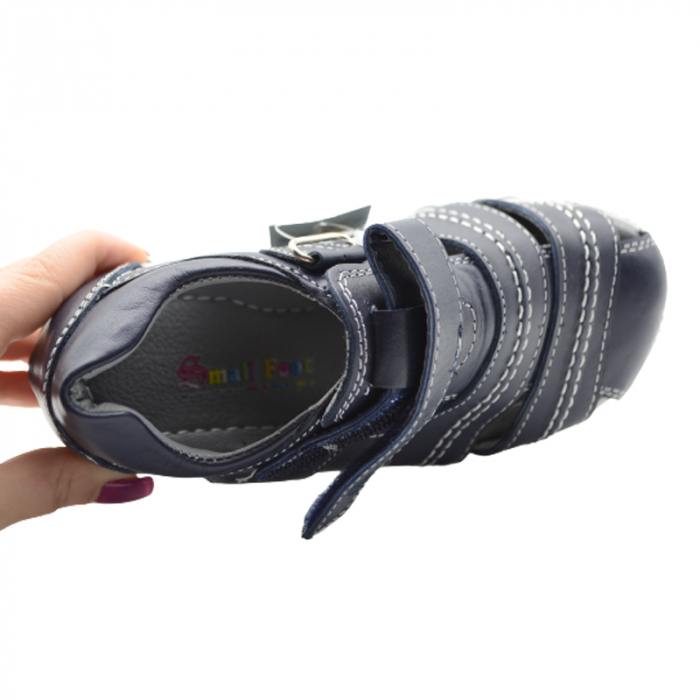 Sandale pentru baieti Small Foot SM8000-27, Bleumarin [3]