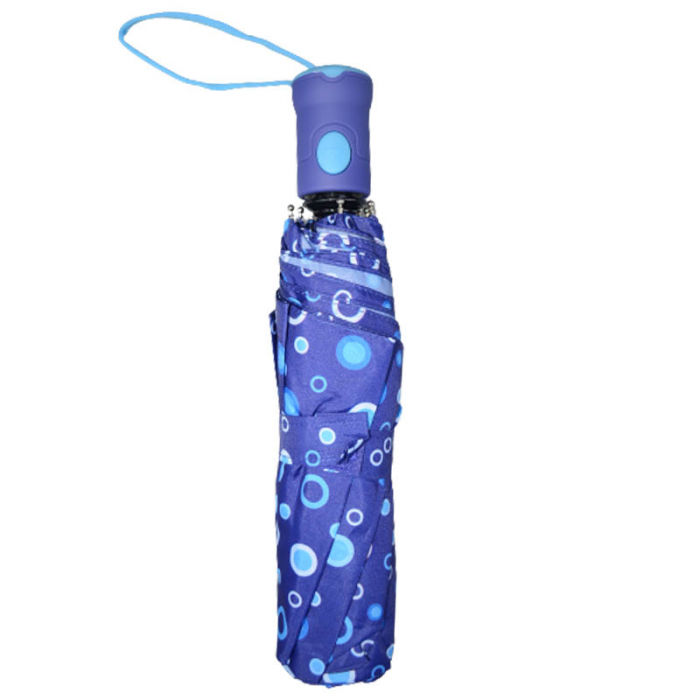 Umbrela pliabila pentru femei 30 cm Paolo 3650-AB, Albastru [3]