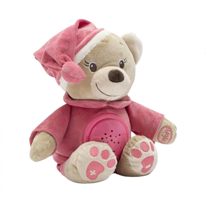 Ursulet de plus cu proiector Baby Mix 28826, Roz [1]