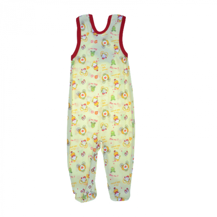 Salopeta fara maneci pentru fete Koala Bobas Fashion 1811RF, Galben [2]