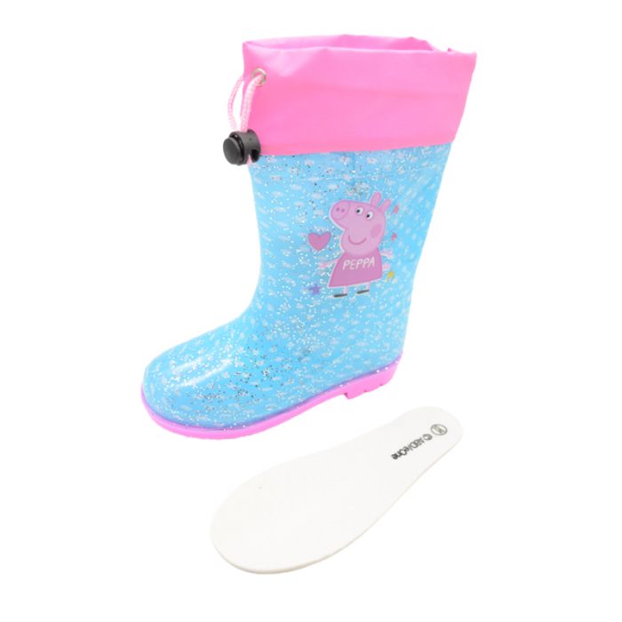 Cizme din cauciuc pentru fete Mini Junior 23731287-31-32, Albastru [2]