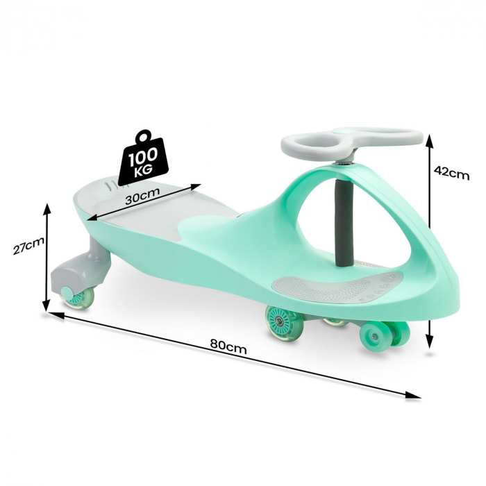 Vehicul actionat cu picioarele pentru copii Toyz Spinner 306098V, Verde [6]