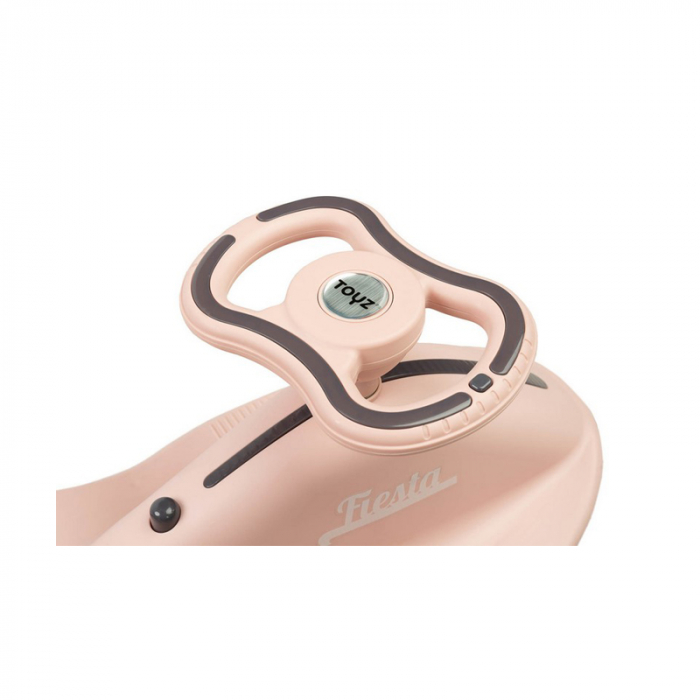 Vehicul, cu lumini, actionat cu picioarele pentru copii, Toyz Spinner Fiesta Beige Purple 394398, Bej [5]