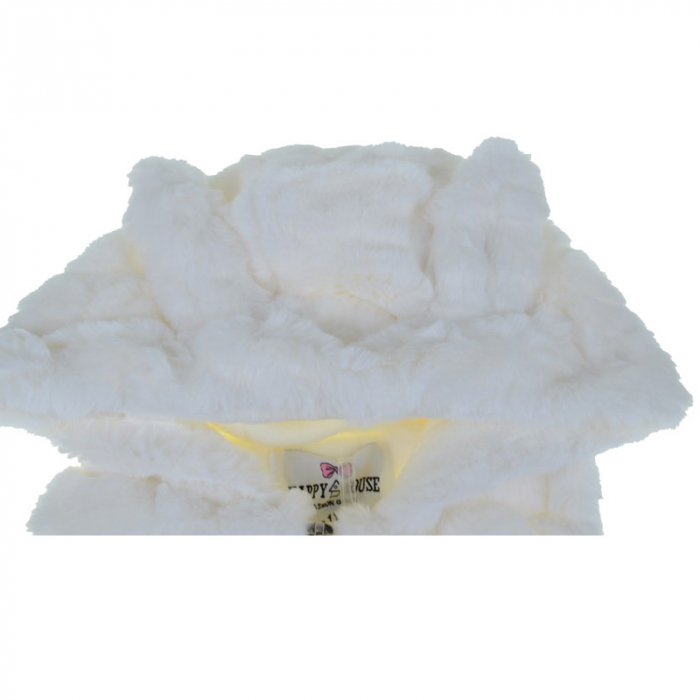 Vesta de blana pentru fete Happy House HH198-92-cm, Alb [2]