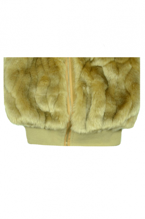 Vesta de blana pentru fete Mini Junior R630, Bej [4]