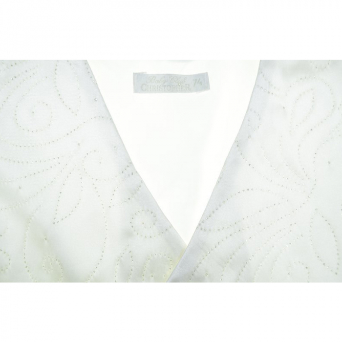Vesta eleganta pentru baieti Christopher Baby Club 3887A-74-cm, Crem [3]