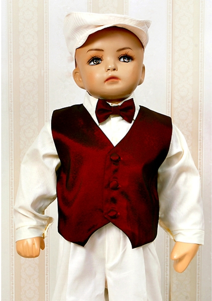 Vesta de botez pentru baieti Christopher Baby Club VST-8 [4]