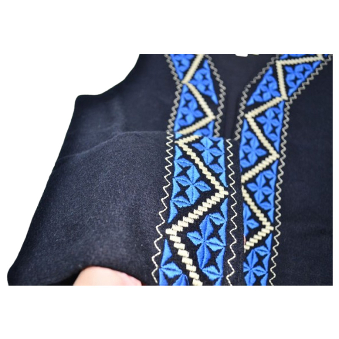 Vesta traditionala, cu motive traditionale, pentru copii, Mini Junior V1411-2, Negru [4]