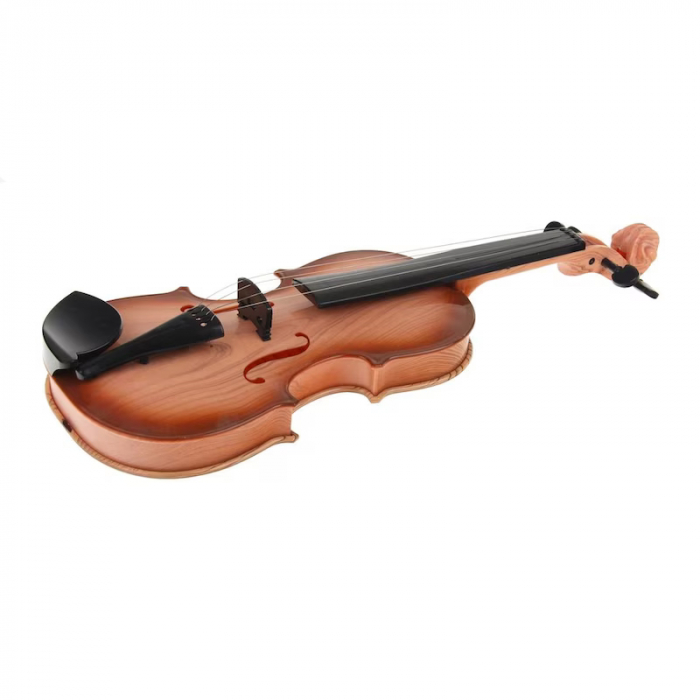 Vioara pentru copii, 4 corzi metalice 13.5 x 6.5 x 39 cm Mini Junior CHT-8820, Maro [4]