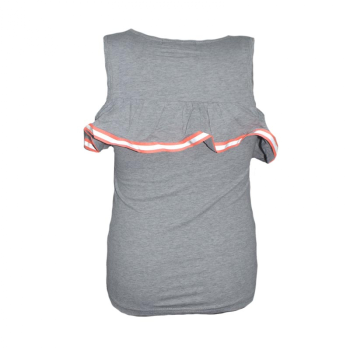Tricou fara maneci pentru fete Happy House WB-2774G-128 cm, Gri [2]
