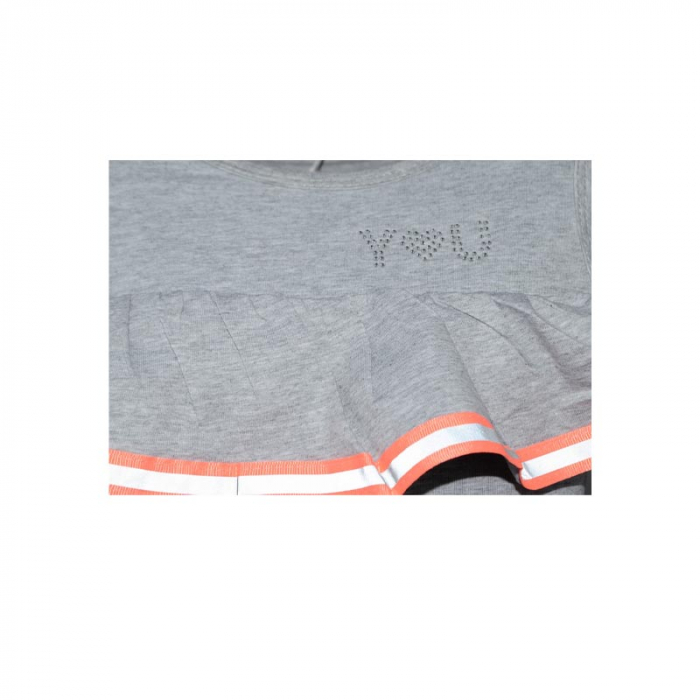 Tricou fara maneci pentru fete Happy House WB-2774G-128 cm, Gri [3]