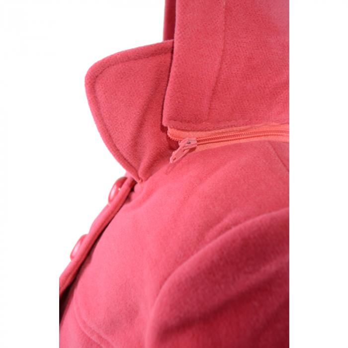 Palton cu gluga pentru fete Simply Red WJ021S-B, Coral [3]
