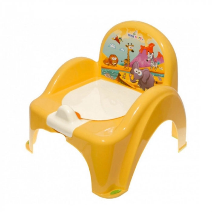 Olita tip scaunel cu capac Tega Baby Safari PO-2345-124, Galben [1]