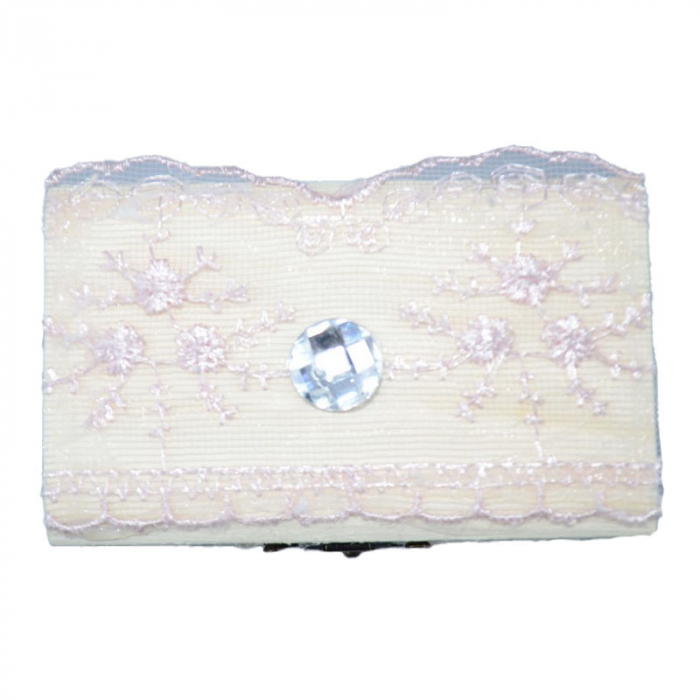 Cutie de botez 9 x 5,5 x 5 cm Mini Junior MU13, Roz [3]