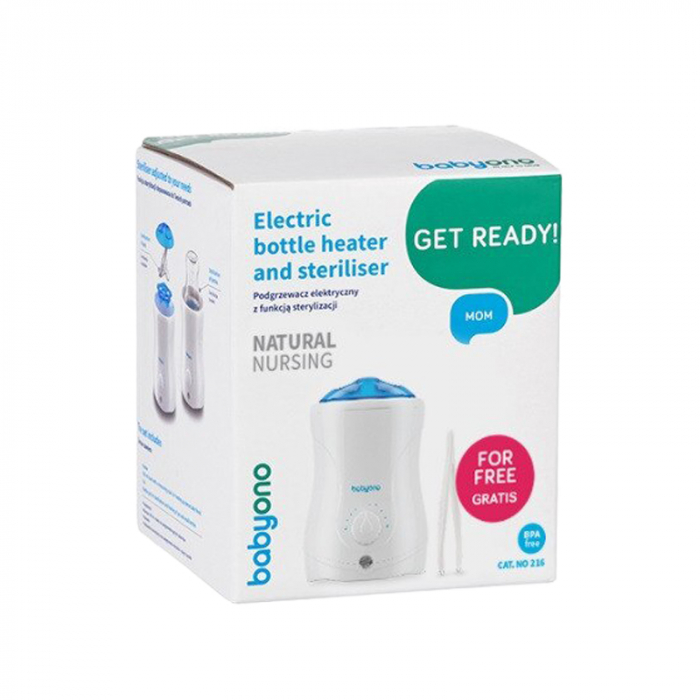 Incalzitor 2 in 1 cu functie de sterilizare BabyOno Natural Nursing 216-IN, Alb [5]