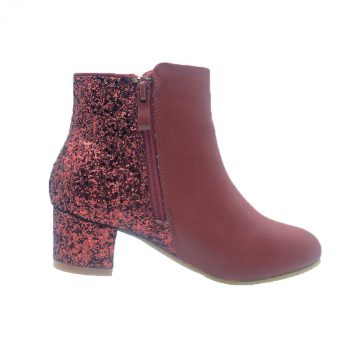 Cizme imblanite pentru fete MRS M1096B, Bordo [3]