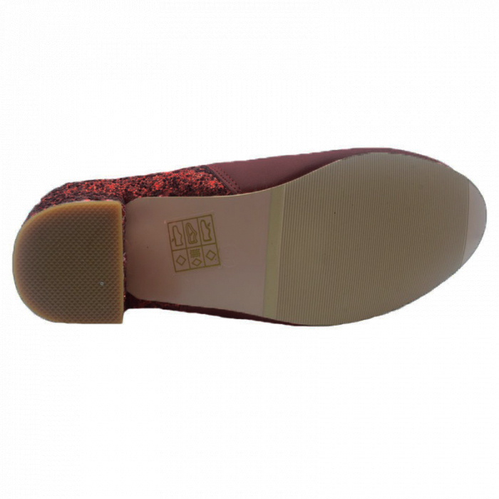 Cizme imblanite pentru fete MRS M1096B, Bordo [9]