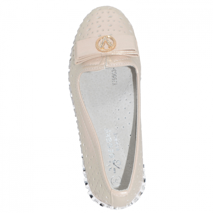 Pantofi pentru fete Bessky YJ9663-2-30, Crem [4]