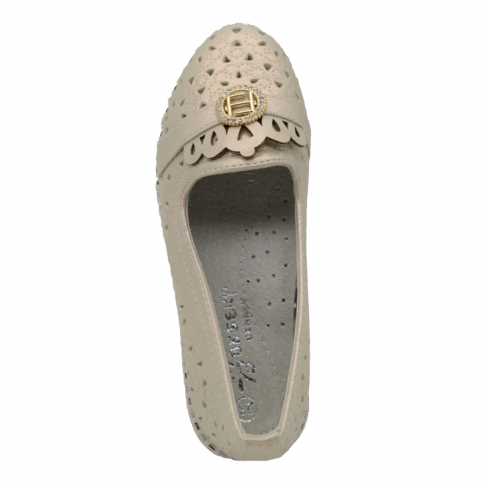 Pantofi pentru fete Bessky YJ9667-2-26, Crem [4]