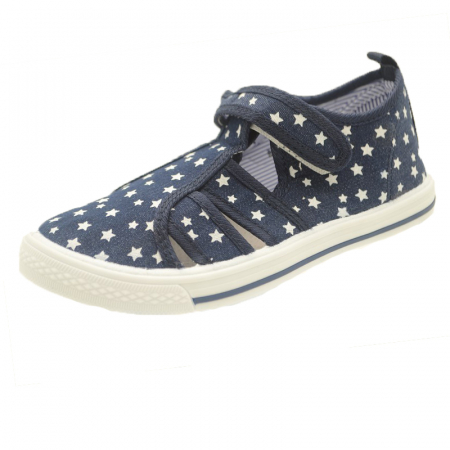 Sandale din panza baieti - Sandale ortopedice din panza pentru baieti Tom Miki B-9272-D-27, Bleumarin
