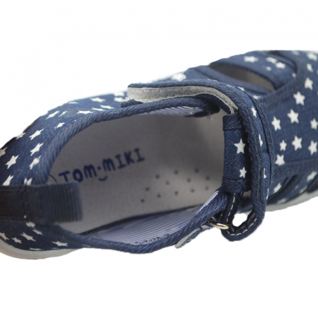 Sandale ortopedice din panza pentru baieti Tom Miki B-9272-D-27, Bleumarin [2]