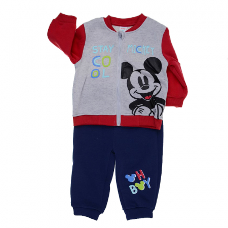 Compleuri baieti maneca lunga - Compleu 2 piese captusit pentru baieti E Plus M Mickey Mouse 002650-80, Multicolor