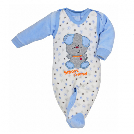 Compleuri baieti maneca lunga - Compleu 2 piese baieti Koala Zabawka 05-322A1, Albastru