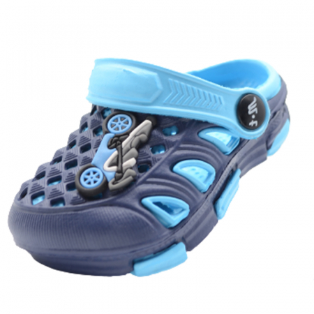 Papuci si slapi baieti - Papuci pentru baieti Mini Junior SH-8022F-19, Albastru