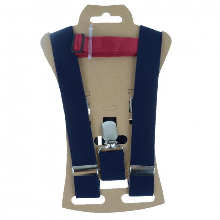 Set doua piese bretele si papion pentru baieti Topgal 090215-1, Bleumarin [2]