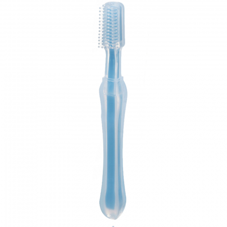 Periuta de dinti cu inel de protectie 0+ luni Canpol Babies 10/500, Albastru [1]