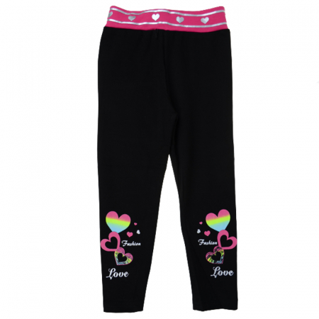 Îmbrăcăminte fete - Colanti pentru fete Happy House WB-2921B, Negru