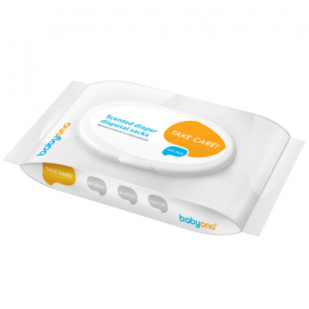Cos scutece - Saci parfumati pentru scutece BabyOno 1052, Albastru