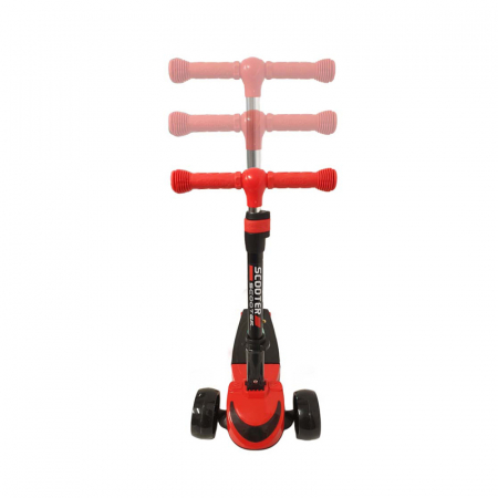 Trotineta transformabila cu lumini si sunet 2 in 1 RCO Scooter PC 77-A, Rosu [4]