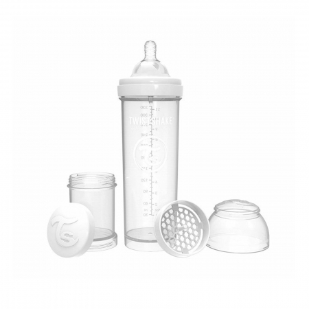 Biberon din polipropilena cu tetina din silicon 330 ml 4+ luni L Twistshake Anti-colic All in one 120182 [3]