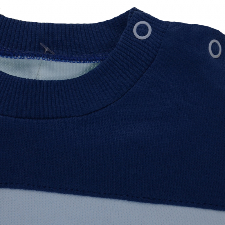 Compleu 2 piese pentru baieti Veo Baby CMJPB-7777, Albastru [2]
