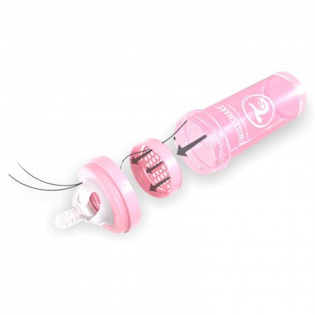 Biberon din polipropilena cu tetina din silicon 260 ml 2+ luni Twistshake Anti-colic 122551 [2]