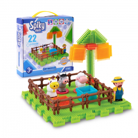 Set 22 blocuri de constructie Artyk Spiky Klocki 129001, Multicolor [1]