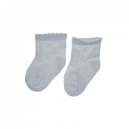 Sosete bebelusi si copii - Sosete pentru fete Milusie 134397-7-8 cm, Alb